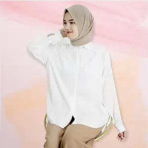 BLOUSE ATASAN WANITA - FLOWING OVERSIZE XXL RAYON SHIRT ko