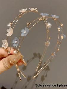 Horquilla Floral Dulce para Mujer, Diseño de Perla Imitada, Material de Aleación, Accesorio Elegante para Mujeres, Idea Perfecta para un Regalo
