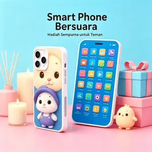 Baby Sound Toys Mainan HP Stimulasi Perkembangan Anak Dengan Suara Musik, Lampu LED, Konten Edukasi Lengkap: Lagu, Dongeng, Pengenalan Abjad, Angka, Nada Musik. Bahan premium aman tanpa zat berbahaya, desain anti patah tahan benturan,