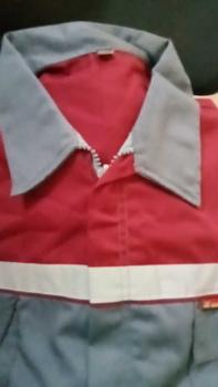 Product Review of COD I ATASAN Baju  WEARPACK SAFETY MODEL STANDAR LENGAN PENDEK KOMBINASI ABU MAROON Kerja from p**k b**n 0