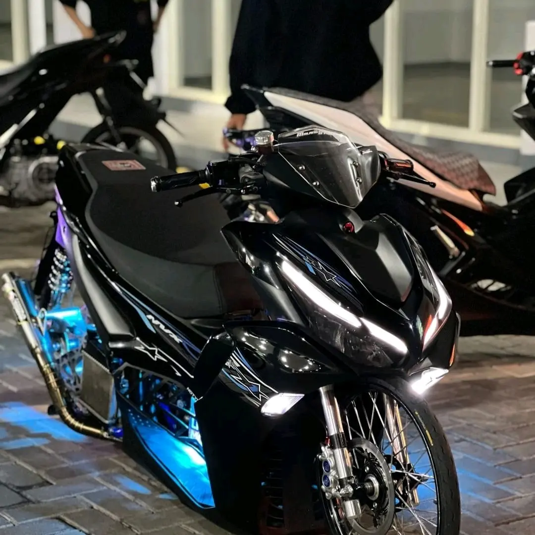 STRIPING STICKER TRANSPARAN ALL NEW AEROX CONNECTED NVX CUSTOM MIGOS DESIGN STYLE