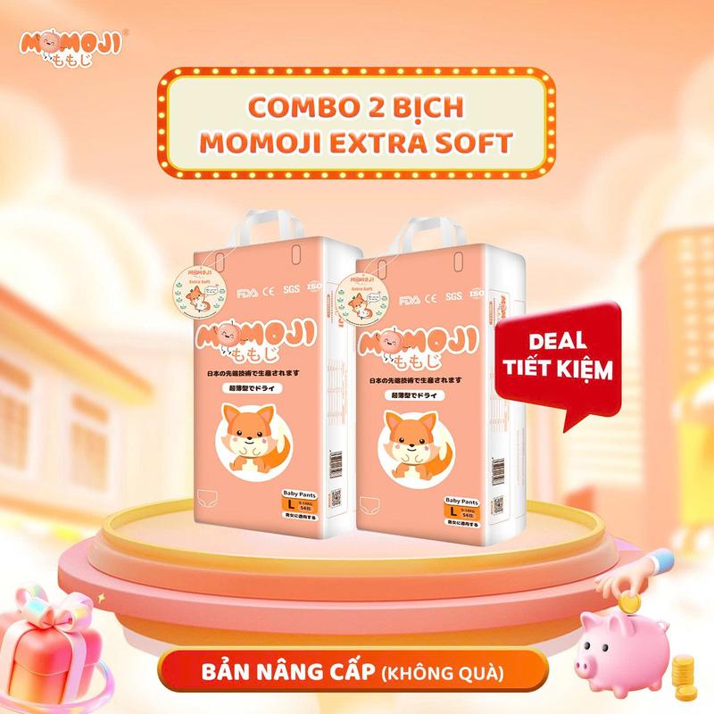   Không Quà   COMBO 2 BỊCH BỈM DÁN QUẦN MOMOJI MỀM MỎNG MỊN THOÁNG THẤM HÚT TỐT 
