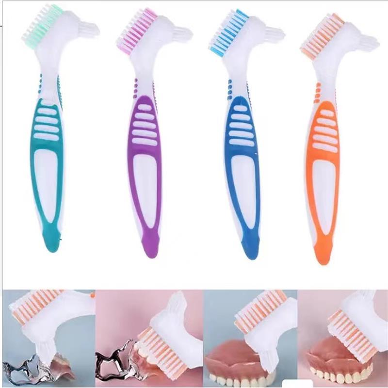 Dentures toothbrush cleaning brush double-sided elderly teeth brush ...