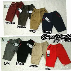Celana Chino Pendek Anak Katun Twill Sz 2 | Kekinian