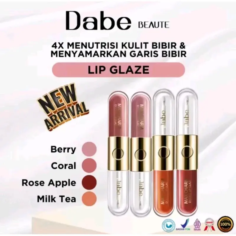 SALE NEW DABE Lip-Glaze Max Charm Double Lip Glaze