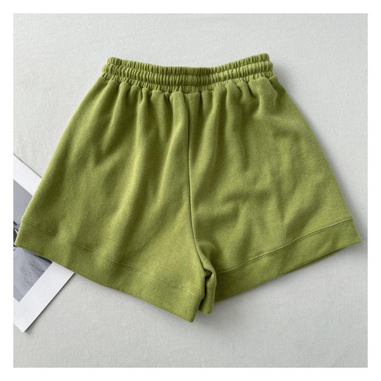Product Introduction of 2024 High waisted slimming casual sports shorts for women's new Korean loose wide leg drawstring A-line pants 9