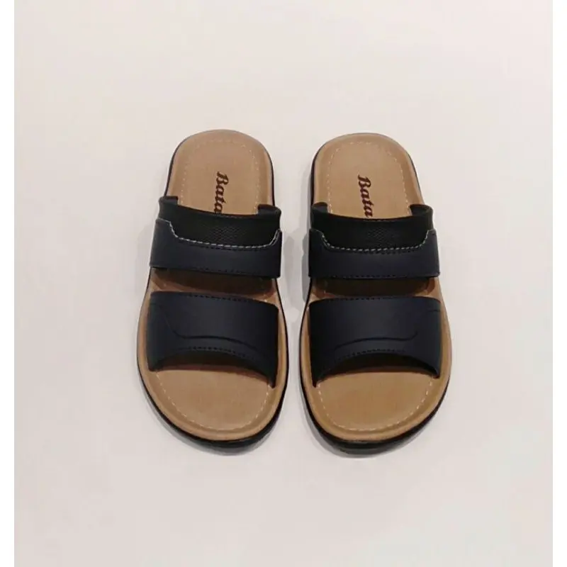 Sandal Pria Bata Original Model Selop warna coklat dan Biru bahan sintetis SANDAL BATA SALVADOR 3