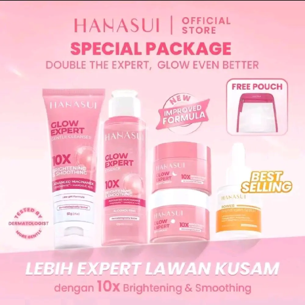 HANASUI [SPECIAL PACKAGE] GLOW EXPERT Isi 5 Item