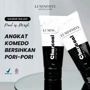 Lumiwhite - Peel Off Mask Charcoal - LUMIWHITE  50g Membersihkan Komedo di Wajah