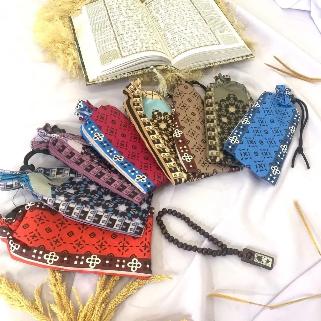 (Paket Hemat 10pcs) Sajadah Travel Jumbo Motif Untuk Souvenir Dan Hadiah Haji&Umroh RANDOM Hampers Pouch Turki Mini