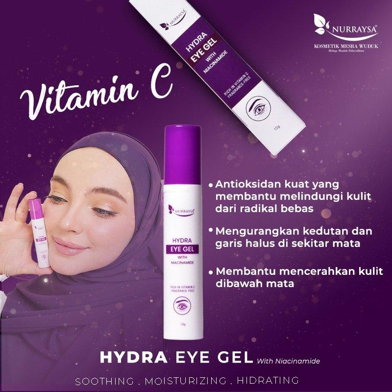 Product Introduction of NURRAYSA HYDRA EYE GEL WITH NIACINAMIDE Gel mata anti-penuaan, lingkaran gel, kulit kering, mencerahkan, Gel mata kelembapan, Anti kedutan, pelembab, kitaran mata hitam, anti-kedut, Skincare, mata panda, mata hitam, eyebag, dark circle, pelembap Comfort 3