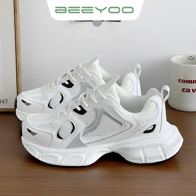 Sepatu Olahraga Wanita Sneakers Jogging Cewek Fashion Korea Casual Shoes Putih WR705 Karet Sport