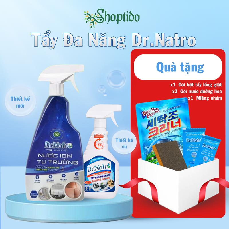 Nước tẩy đa năng Dr.Natro Blue tẩy sạch siêu pro, làm sạch 99% mọi vết bẩn 500 ml NPP Shoptido