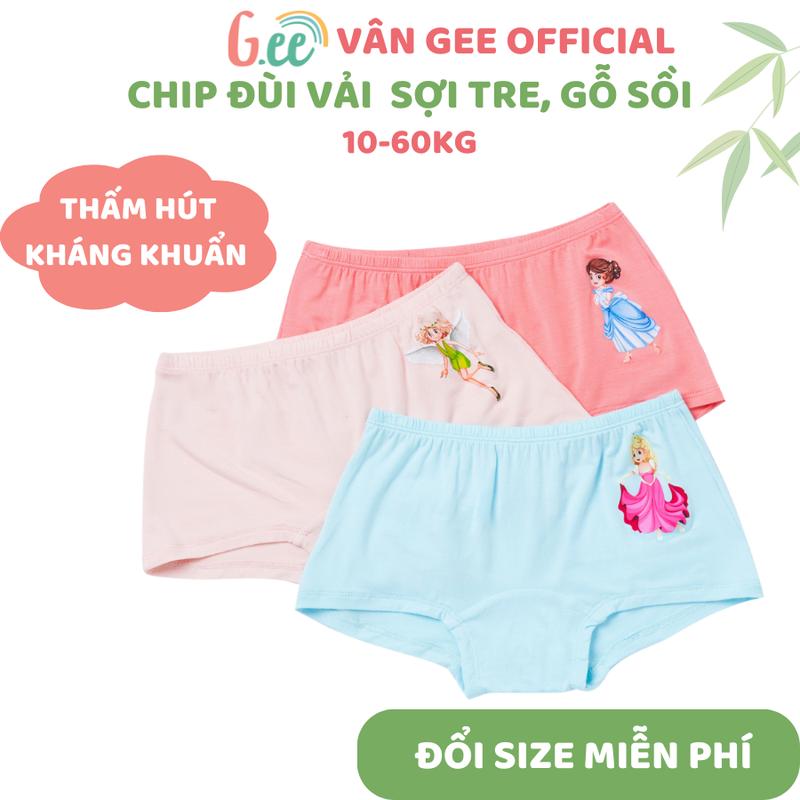  Quần Lót Mặc Váy Bé Gái Quần Chip Đùi Set 3 Chiếc Quần Chip Bé gái Mềm Mại Co Dãn Vải Gỗ Sồi Size 10-60Kg 