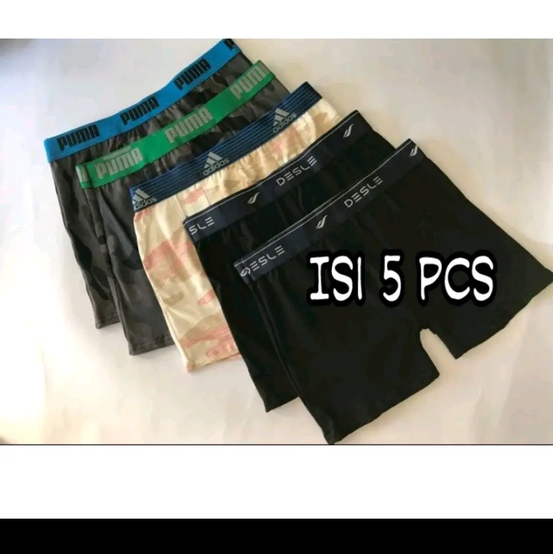 Celana Dalam Pria Dewasa 5pcs Polos Katun Nyaman