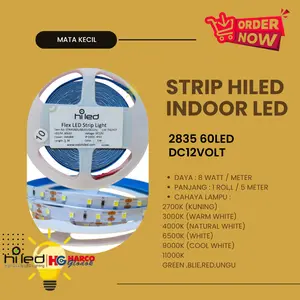 HILED Lampu LED Strip Light Indoor 2835 60LED IP 33 DC12VOLT