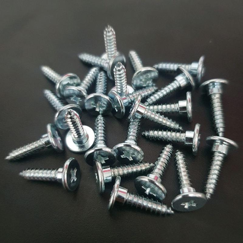 Paket Isi 100 Baut Skrup serbaguna ukuran 8mm,13mm,15mm,18mm,21mm,25mm,28mm,&45mm 0