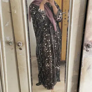 LKA.ID - Alisha Kaftan Rayon Motif Premium Terbaru Kaftan Resleting Busui Friendly