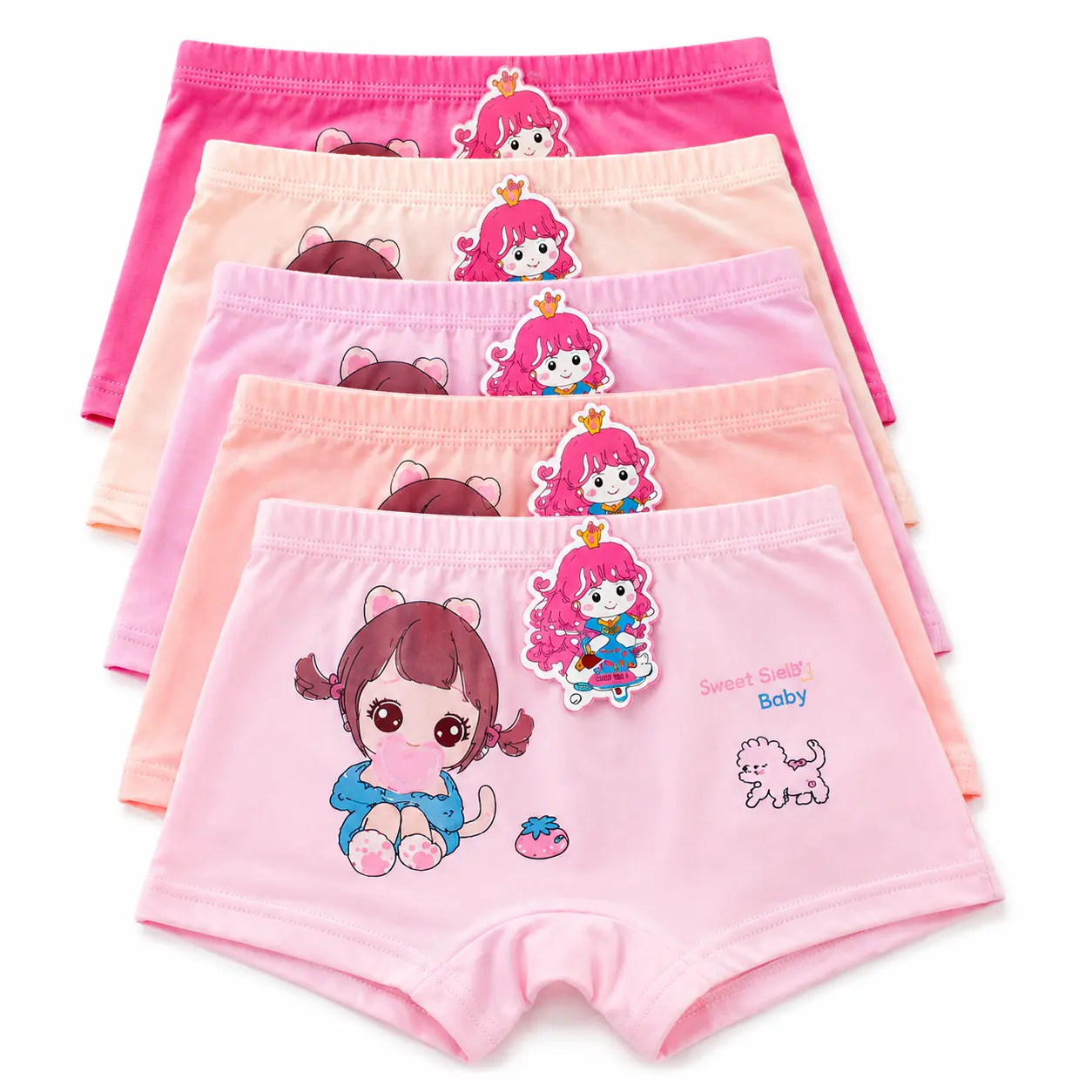 7kg-28kg [BÉ TRÒN TĂNG SIZE] Set 5 - 10 Quần Chíp Cho Bé Gái, Quần Chíp Đùi - Mẫu ngẫu nhiên 5 màu