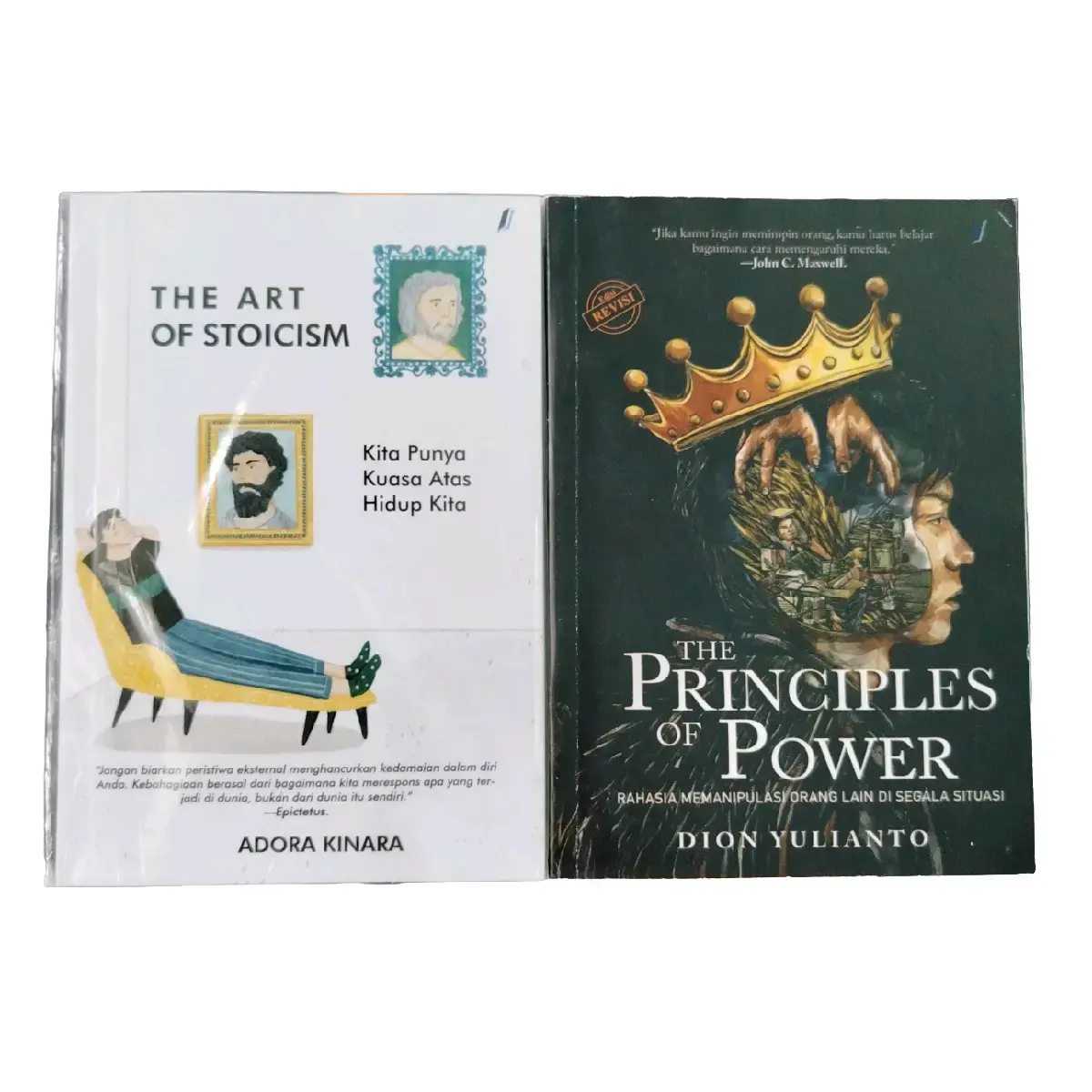 paket 2 buku best seller : THE ART STOICISM & POWER PRINCIPLES Psychology Habits