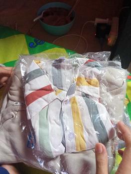 Product Review of Nanaku Baby - Setelan Baju Bayi Kemeja Bayi One Set Rayon Motif Animal Usia 3-12 Bulan from n**l 1