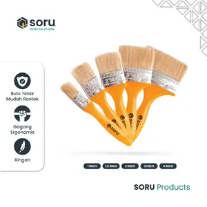 SORU - Kuas Cat Tembok Gagang Plastik Nylon - Paint Brush