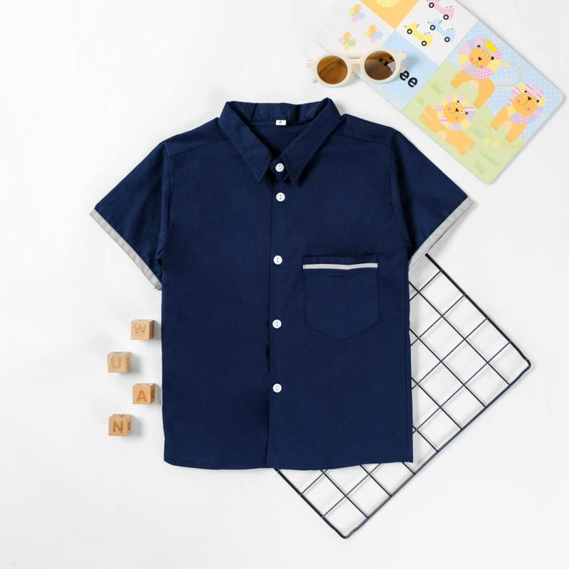 Kemeja Anak Laki-laki // Kemeja Anak Polos // Kemeja Anak Bahan Nyaman 4