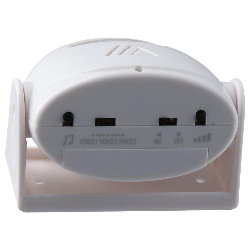 Durable Plastic Intelligent Doorbell Sensor White DC Bell Alarm Door Chime Bell Entry Alert Homes 5