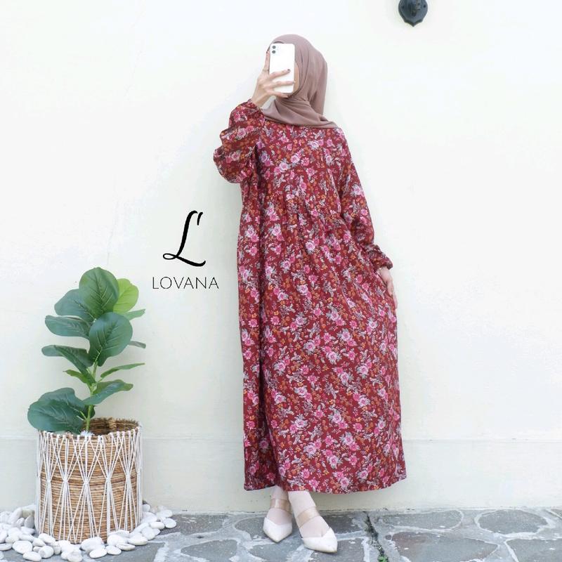 Arsy Midi Dress Rayon Premium Lovana Indonesia 4