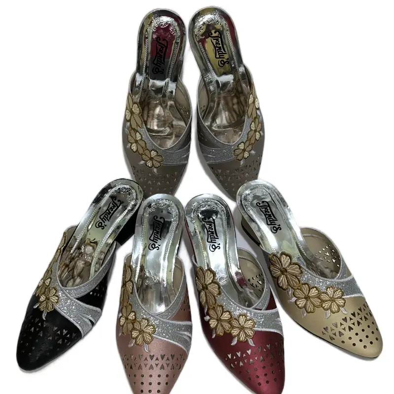 Sandal Hak DMN-04 Wanita Simpel dan Elegan Ukuran 37-42 - Heels High Karet Pesta Shoes Sendal Kaca 6