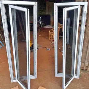 Jendela aluminium 100x50 jendela bovenli jendela casement satu set tinggal pasang