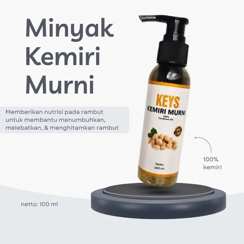 Paket bundling 2 botol Keys Minyak Kemiri Murni & Bakar 1