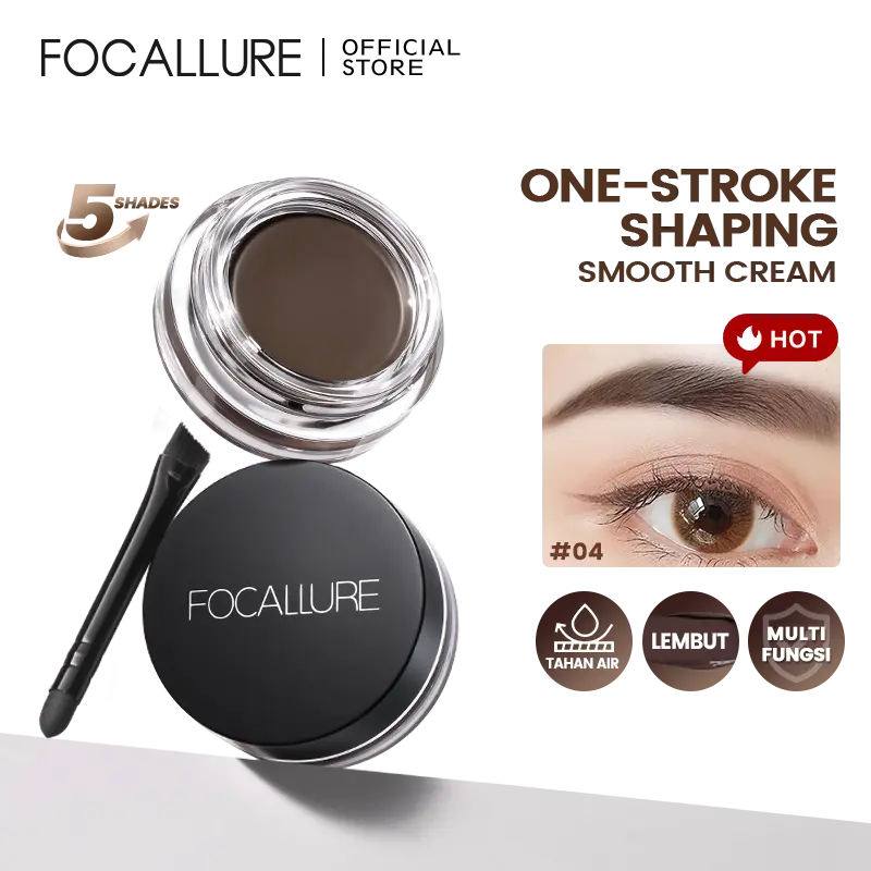 [Official] FOCALLURE Eyebrow Gel Waterproof Cream 5 Colors Alis