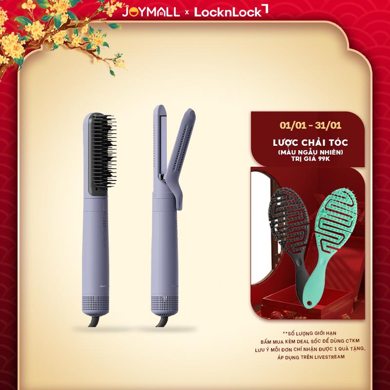 Máy Tạo Kiểu Tóc Đa Năng LocknLock ENA236PUP 210W Hàng Chính Hãng Duỗi Uốn Chải - JoyMall tặng lược chải tóc từ 01 1 - 31 1 26 chỉ có trên livestream
