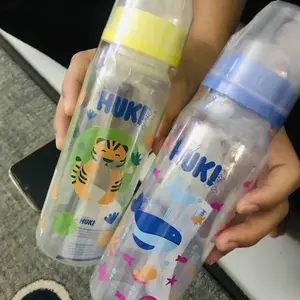 Botol Susu Bayi Huki Dot Gepeng Ukuran 60ml / 120ml / 240ml Orthodontic Bpa Free accessories bottle minum