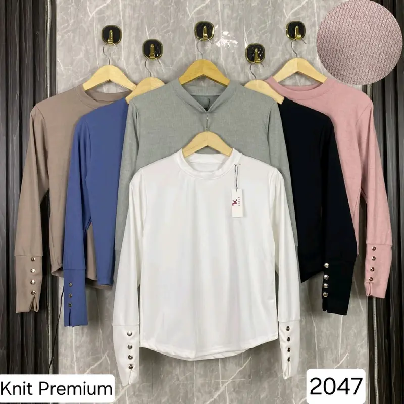 Atasan crop wanita knit Atasan wanita super cakep 1