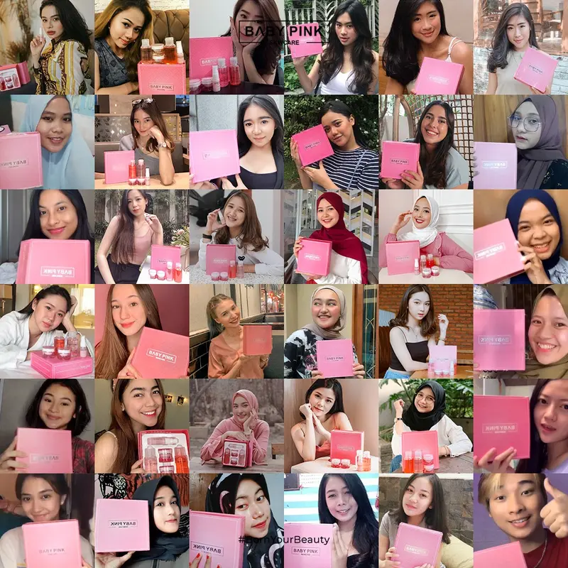 Baby Pink Skincare - Exfoliating Toner Memudarkan Flek Hitam Di Wajah Pemutih Wajah Dan Mengangkat Sel Kulit Mati kotoran Mencerahkan 5