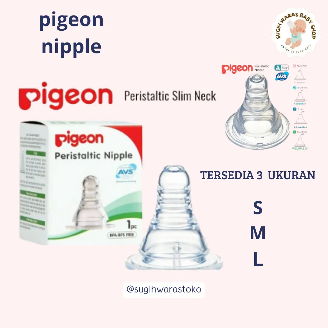 PIGEON NIPPLE Ukuran S-L I Harga paling murah Dot bayi merk PIGEON SNI