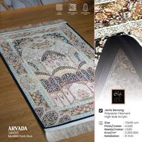 Gambar Sajadah Lembut Premium Imam Mewah Persian Iran Premium Klasik Arvada SAJ002 Dark Blue 70x110 Cm dari Sufi Carpet Kota Administrasi Jakarta Pusat 1 Tokopedia