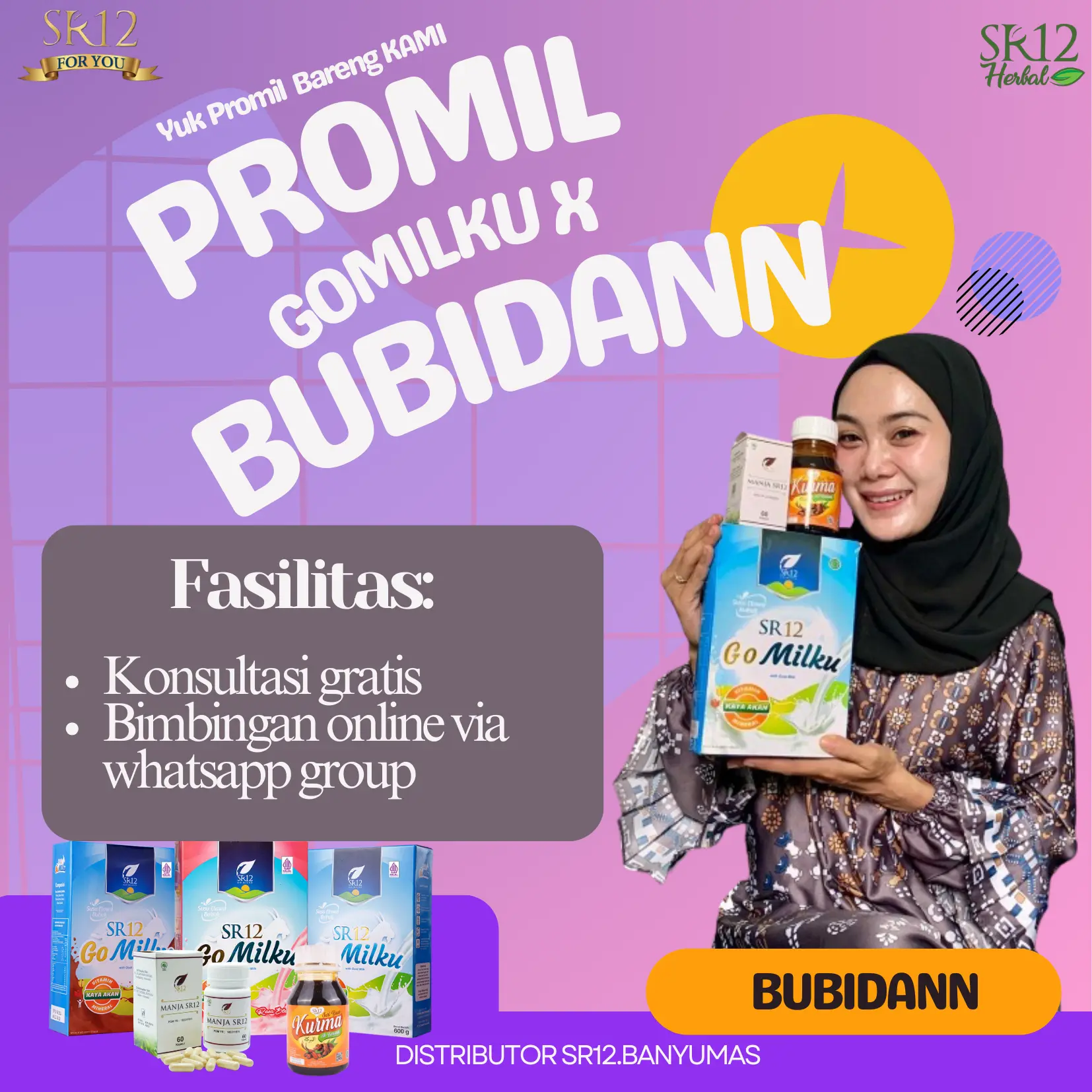 SR12 PAKET BIMBINGAN PRO GOMILKU X BUBIDANN