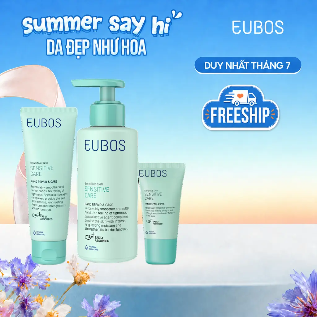 Kem Dưỡng Da Tay EUBOS Giúp Mềm Mịn, Dưỡng Ẩm Chuyên Sâu An Toàn Cho Da Nhạy Cảm