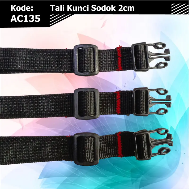 Tali Pengikat Kunci Sodok 2 cm AC135 | Tali Ikat Kabel | Tali Strap Tas 1