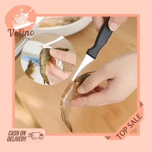 Pisau Dapur Pengupas Kulit Udang Stainless / Alat Pengupas Dan Pembersih Udang