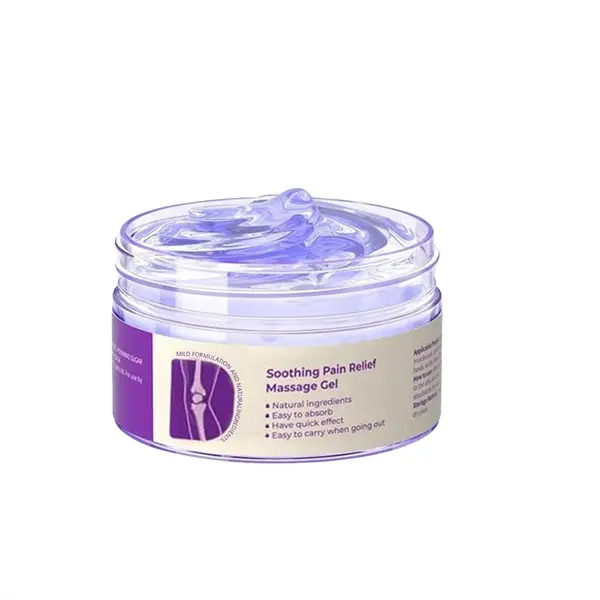 Body Joint Relief Gel Massage Body Nourishing Relief Sports Relief Gel Natural Blend of Purple Gel for Soothing Knees, Lumbar, Neck, Hands and Feet 50ML-4PC