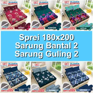 VIONA By Bonita Sprei Fitted KING Size Uk. 180x200cm Tinggi 25cm VIONA By Bonita Sprei Fitted KING Size Uk. 180x200cm Tinggi 25cm