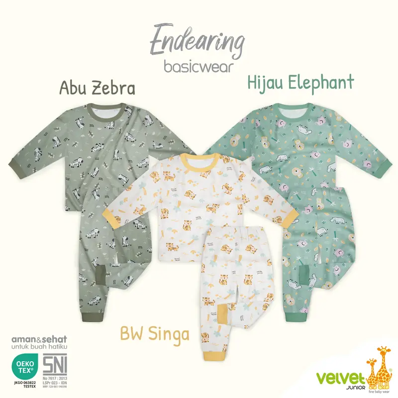 Velvet Junior - Size XL - Stelan Oblong Lengan Panjang Celana Panjang 4