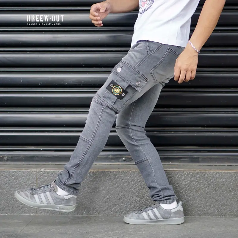 CELANA CARGO CELANA PANJANG JEANS PRIA DENIM SLIMFIT Lembut Stretch Nyaman 6