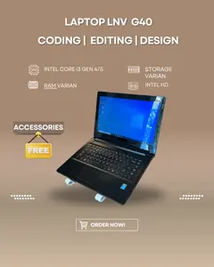 LAPTOP LNV G40 INTEL CORE I3 GEN 4/5 RAM 8GB SSD VARIAN