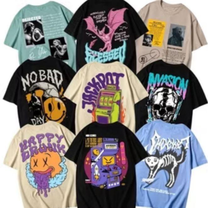Cuci Gudang) Kaos Pria 100rb Dapat 7 Pcs Trendyy / Kaos Distro Dewasa Terbaru Combed Kombinasi Keren 3