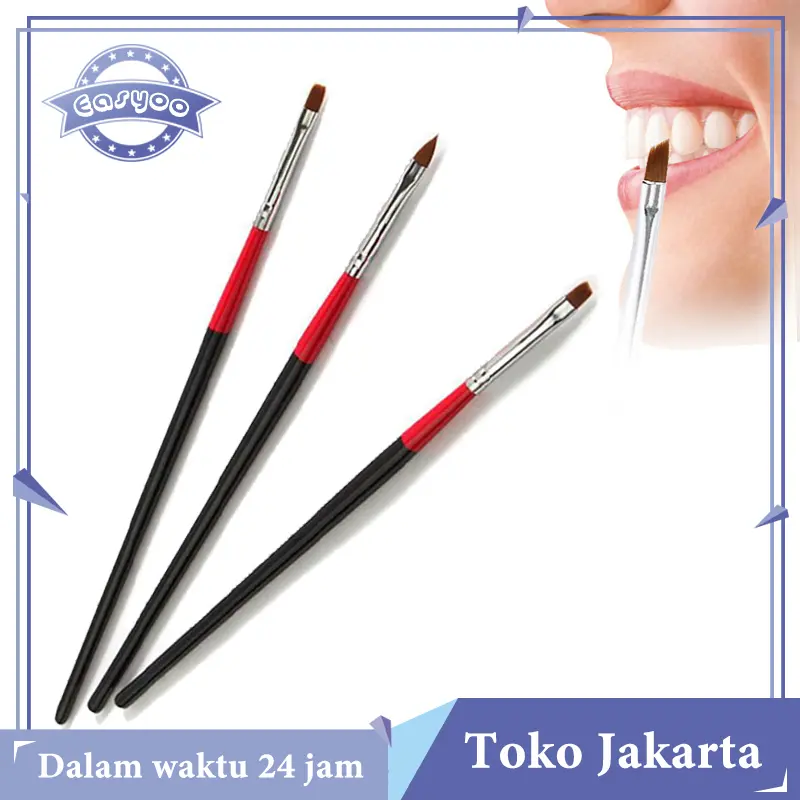 Isi 3 Brush Nilon Tambal Gigi Kuas Tambal Gigi Komposit Anterior / Composite
